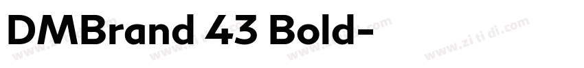 DMBrand 43 Bold字体转换